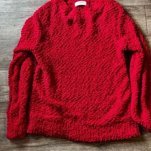 Zenana Outfitters Textured Red Sweater